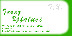terez ujfalusi business card